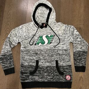 Saskatchewan Roughriders CFL Hoodie (Black/Grey) woman’s medium